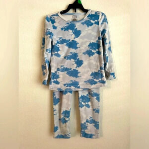 Cutie pie dreamers toddler girls soft blue long sleeve pajama set size 4T